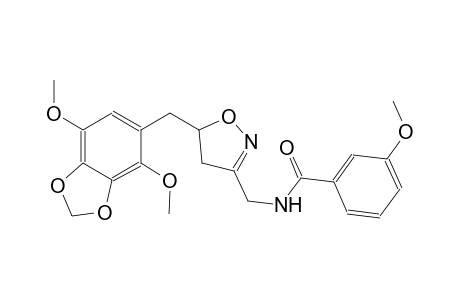 benzamide, N-[[5-[(4,7-dimethoxy-1,3-benzodioxol-5-yl)methyl]-4,5-dihydro-3-isoxazolyl]methyl]-3-methoxy-