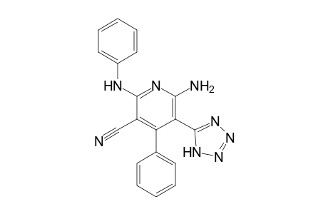 6-Amino-4-phenyl-2-(phenylamino)-5-(1H-tetrazol-5-yl)nicotinonitrile