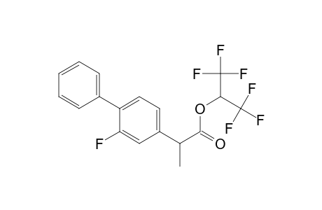2-(3-fluoro-4-phenylphenyl)propanoic acid 1,1-di(trifluoromethyl)methyl ester