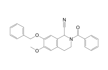 2-Benzoyl-6-methoxy-7-phenylmethoxy-3,4-dihydro-1H-isoquinoline-1-carbonitrile