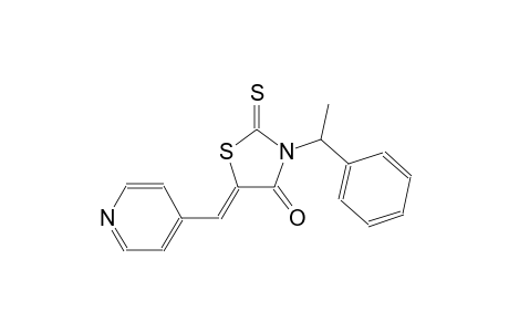 (5Z)-3-(1-phenylethyl)-5-(4-pyridinylmethylene)-2-thioxo-1,3-thiazolidin-4-one