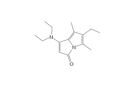 1-(DIETHYLAMINO)-5,7-DIMETHYL-6-ETHYL-3H-PYRROLIZIN-3-ONE