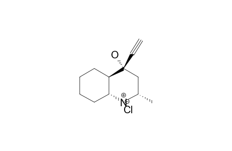 4-CIS-HYDROXY-2-E-METHYL-4-ETHYNYL-TRANS-DECAHYDRO-QUINOLINE_HYDROCHLORIDE