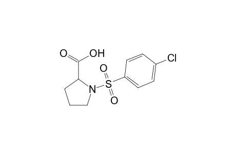1-[(4-chlorobenzene)sulfonyl]pyrrolidine-2-carboxylic acid