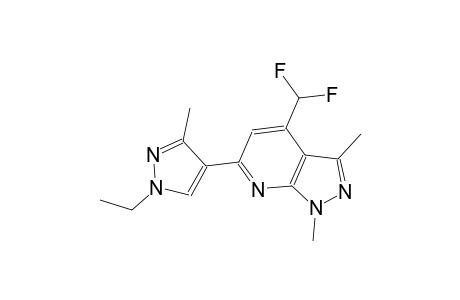 4-(difluoromethyl)-6-(1-ethyl-3-methyl-1H-pyrazol-4-yl)-1,3-dimethyl-1H-pyrazolo[3,4-b]pyridine
