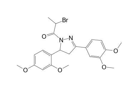 1-(2-Bromopropionyl)-4,5-dihydro-5-(2,4-dimethoxyphenyl)-3-(3,4-dimethoxyphenyl)-1H-pyrazole