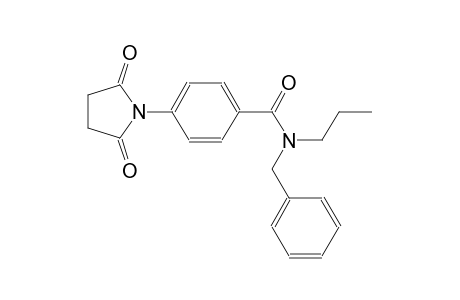 benzamide, 4-(2,5-dioxo-1-pyrrolidinyl)-N-(phenylmethyl)-N-propyl-