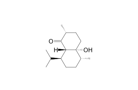 (-)-[2R-(2.alpha.,4a.alpha.,5.alpha.,8.beta.,8a.beta.)]-Octahydro-4a-hydroxy-2,5-dimethyl-8-(1-methylethenyl)-1(2H)-naphthalenone