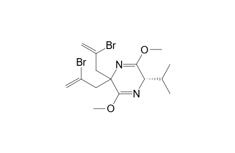 (2S)-5,5-bis(2-bromanylprop-2-enyl)-3,6-dimethoxy-2-propan-2-yl-2H-pyrazine
