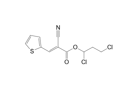 [2"-(Chloromethyl)-1"-chloroethyl] 2-cyano-3-(2'-thienyl)-2-propenoate