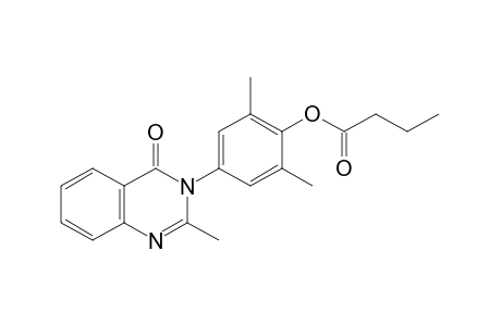 3-(4-hydroxy-3,5-xylyl)-2-methyl-4(3H)-quinazolinone, butyrate(ester)