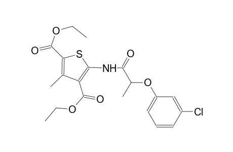 diethyl 5-{[2-(3-chlorophenoxy)propanoyl]amino}-3-methyl-2,4-thiophenedicarboxylate