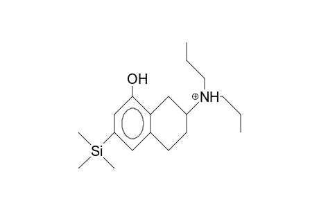 8-Hydroxy-N,N-dipropyl-6-trimethylsilyl-1,2,3,4-tetrahydro-naphthalen-2-ylammonium cation