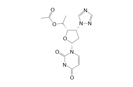 1-[5-O-ACETYL-3-(1,2,4-TRIAZOL-1-YL)-2,3,6-TRIDEOXY-BETA-L-ARABINO-HEXOFURANOSYL)-URACIL