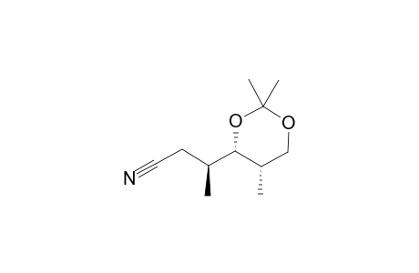(3S,4S,5S)-4,6-Dihydroxy-4,6-O-isopropylidene-3,5-dimethylhexanenitrile