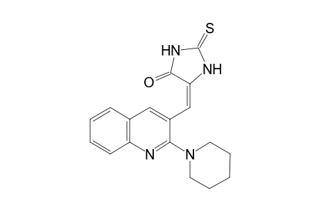 (5E)-5-[(2-piperidin-1-ylquinolin-3-yl)methylidene]-2-sulfanylidene-imidazolidin-4-one