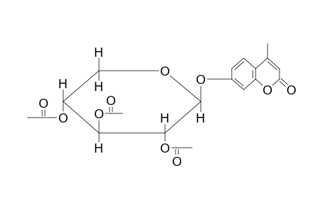 4-METHYL-7-(beta-D-XYLOPYRANOSYL)OXY]COUMARIN, TRIACETATE