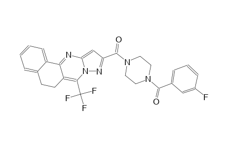 10-{[4-(3-fluorobenzoyl)-1-piperazinyl]carbonyl}-7-(trifluoromethyl)-5,6-dihydrobenzo[h]pyrazolo[5,1-b]quinazoline