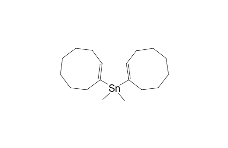 bis(1-Cycloctenyl) dimethylstannane