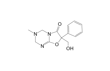 2H-Oxazolo[3,2-a][1,3,5]-triazin-6(7H)-one, 3,4-dihydro-7-hydroxymethyl-3-methyl-7-phenyl-