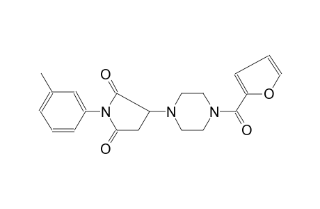 3-[4-(2-furoyl)-1-piperazinyl]-1-(3-methylphenyl)-2,5-pyrrolidinedione