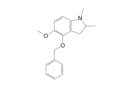 4-Benzyloxy-1,2-dimethyl-5-methoxyindoline