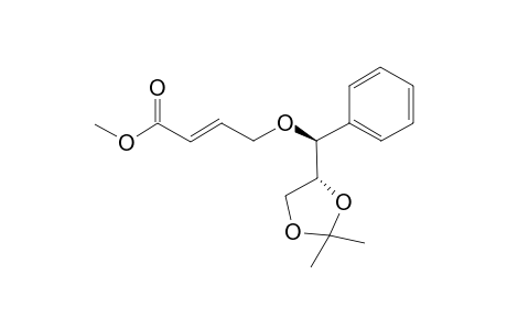 (2E,6R,7R)-7,8-O-Isopropylidene-5-oxa-6-phenyl-2-octenoic acid methyl ester