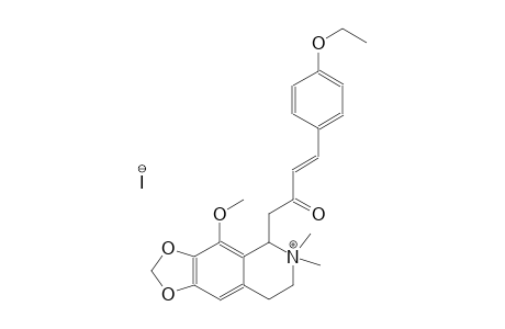 5-[(3E)-4-(4-ethoxyphenyl)-2-oxo-3-butenyl]-4-methoxy-6,6-dimethyl-5,6,7,8-tetrahydro[1,3]dioxolo[4,5-g]isoquinolin-6-ium iodide