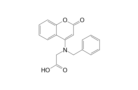 2-[(2-oxidanylidenechromen-4-yl)-(phenylmethyl)amino]ethanoic acid
