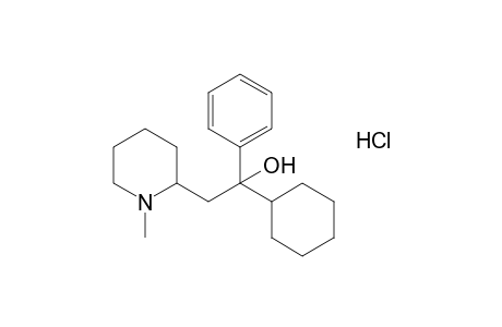 alpha-cyclohexyl-1-methyl-alpha-phenyl-2-piperidineethanol, hydrochloride
