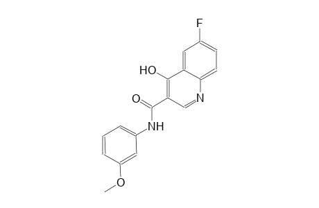 3-quinolinecarboxamide, 6-fluoro-4-hydroxy-N-(3-methoxyphenyl)-