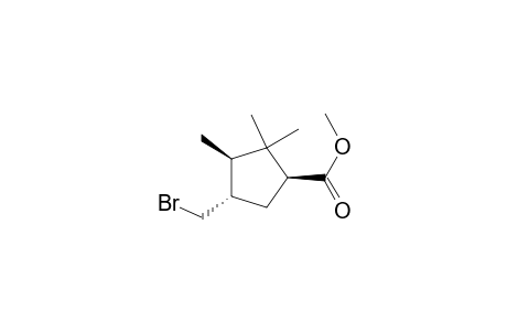 Cyclopentanecarboxylic acid, 4-(bromomethyl)-2,2,3-trimethyl-, methyl ester, [1S-(1.alpha.,3.alpha.,4.beta.)]-