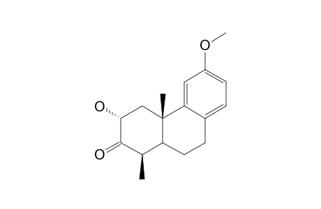 2.alpha.-Hydroxy-12-methoxy-18-nor-5.beta.-podocarpa-8,11,13-trien-3-one