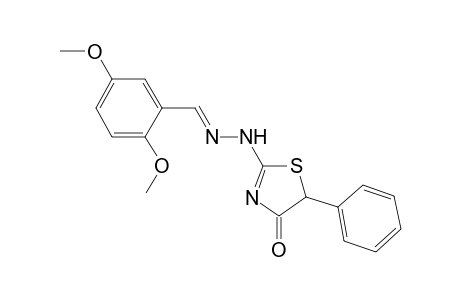 2,5-Dimethoxybenzaldehyde (4-oxo-5-phenyl-4,5-dihydro-1,3-thiazol-2-yl)hydrazone