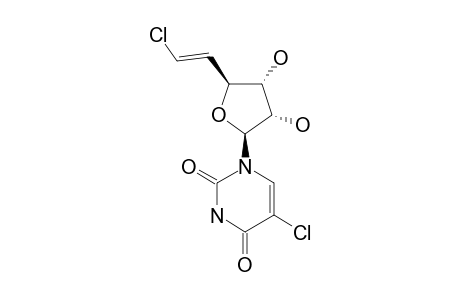 5-CHLORO-1-[6(E)-CHLORO-5,6-DIDEOXY-BETA-D-RIBO-HEX-5-ENOFURANOSYL]URACIL