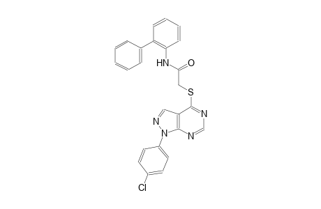 N-[1,1'-biphenyl]-2-yl-2-{[1-(4-chlorophenyl)-1H-pyrazolo[3,4-d]pyrimidin-4-yl]sulfanyl}acetamide
