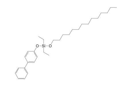 Silane, diethyl(4-phenylphenoxy)tetradecyloxy-