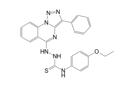 [1,2,3]triazolo[1,5-a]quinazoline, 5-[2-[[(4-ethoxyphenyl)amino]carbonothioyl]hydrazino]-3-phenyl-