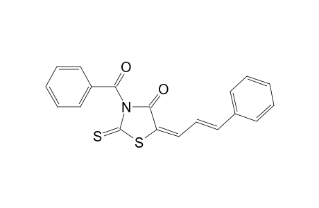 Thiazolidin-4-one, 3-benzoyl-5-(3-phenylprop-2-enylidene)-2-thioxo-