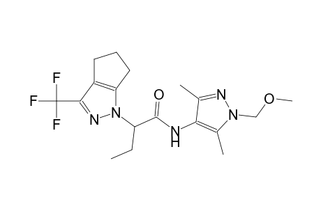 N-[1-(methoxymethyl)-3,5-dimethyl-1H-pyrazol-4-yl]-2-(3-(trifluoromethyl)-5,6-dihydrocyclopenta[c]pyrazol-1(4H)-yl)butanamide