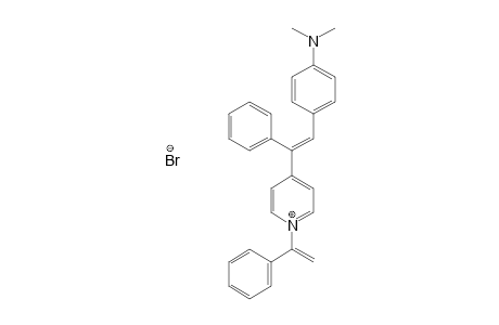 4-[2-[4-Dimethylaminophenyl)-1-phenyl-1-ethenyl]-1-(1-phenylvinyl)pyridinium bromide