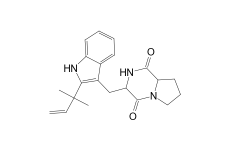3-([2-(1,1-Dimethyl-2-propenyl)-1H-indol-3-yl]methyl)hexahydropyrrolo[1,2-a]pyrazine-1,4-dione