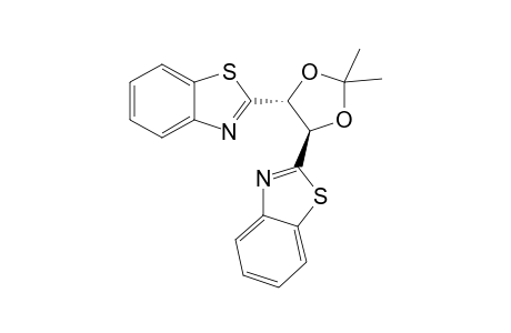 (4S,5S)-4,5-Bis(benzothiazol-2-yl)-2,2-dimethyl-1,3-dioxolane