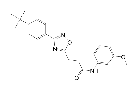 3-[3-(4-tert-butylphenyl)-1,2,4-oxadiazol-5-yl]-N-(3-methoxyphenyl)propanamide