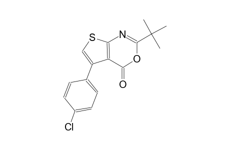 2-tert-butyl-5-(4-chlorophenyl)-4H-thieno[2,3-d][1,3]oxazin-4-one