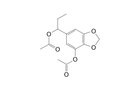 2,3-(Methylenedioxy)-5-[1'-(acetoxy)propyl]-1-acetoxybenzene