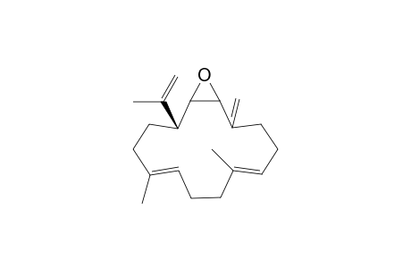 15-oxabicyclo[12.1.0]pentadeca-5,9-diene, 5,9-dimethyl-13-methylene-2-(1-methylethenyl)-, (1R*,2R*,5E,9E,14R*)-(+-)-