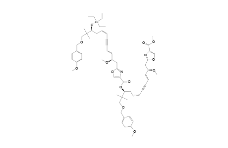 2-[(2R,3E,7Z,10S)-2-methoxy-12-(4-methoxybenzyl)oxy-11,11-dimethyl-10-triethylsilyloxy-dodeca-3,7-dien-5-ynyl]oxazole-4-carboxylic acid [(1S,3Z,7E,9R)-10-(4-carbomethoxyoxazol-2-yl)-9-methoxy-1-[2-(4-methoxybenzyl)oxy-1,1-dimethyl-ethyl]deca-3,7-dien-5-yn