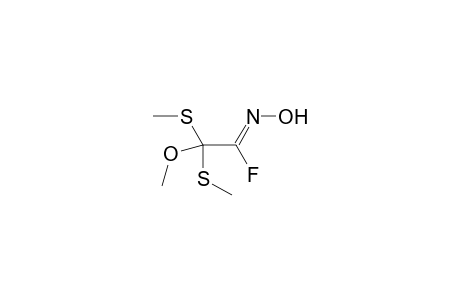Trimethyl (Z)-.alpha.-fluoro-.alpha.-(hydroxyimino)orthotrithioacetate
