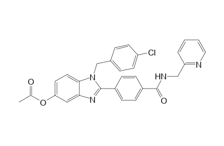 N-[(2'"-Pyridyl)methyl]-[1"-(p-chlorobenzyl)-5"-acetoxy-1H-benzimidazol-2"-yl]-benzamide